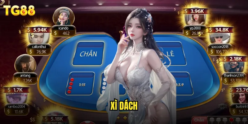 Xì Dách TG88 Phiên Bản Cải Tiến Với Đồ Họa 3D Sống Động 6 xì dách