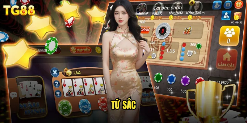 Tứ Sắc TG88 Cổ Điển Châu Á Với Giao Diện Hiện Đại 7 tứ sắc